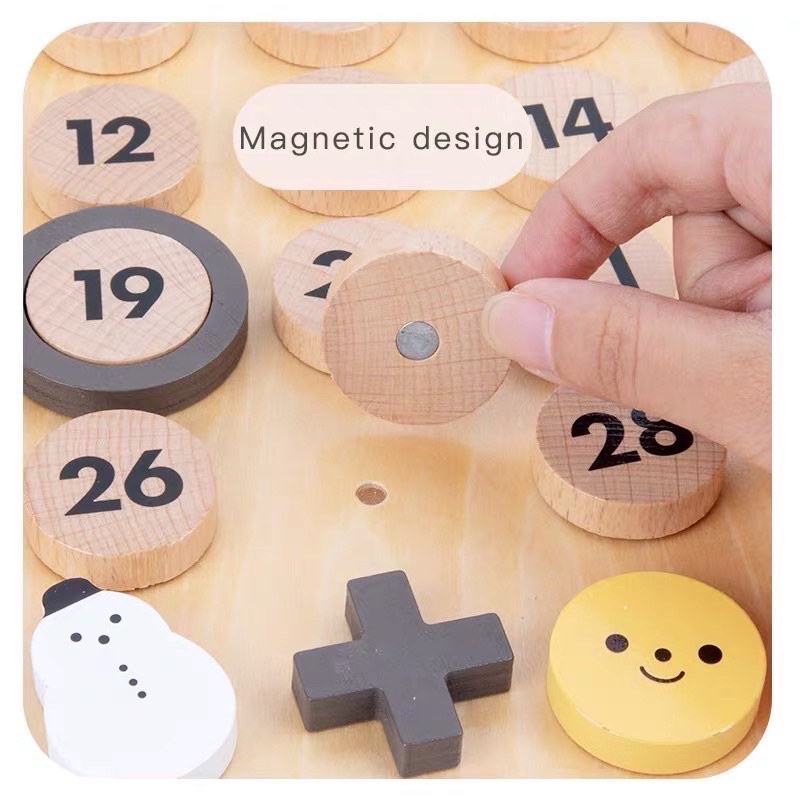 diy magnetic wooden calendar perpetual calendar kalendar bahan kayu