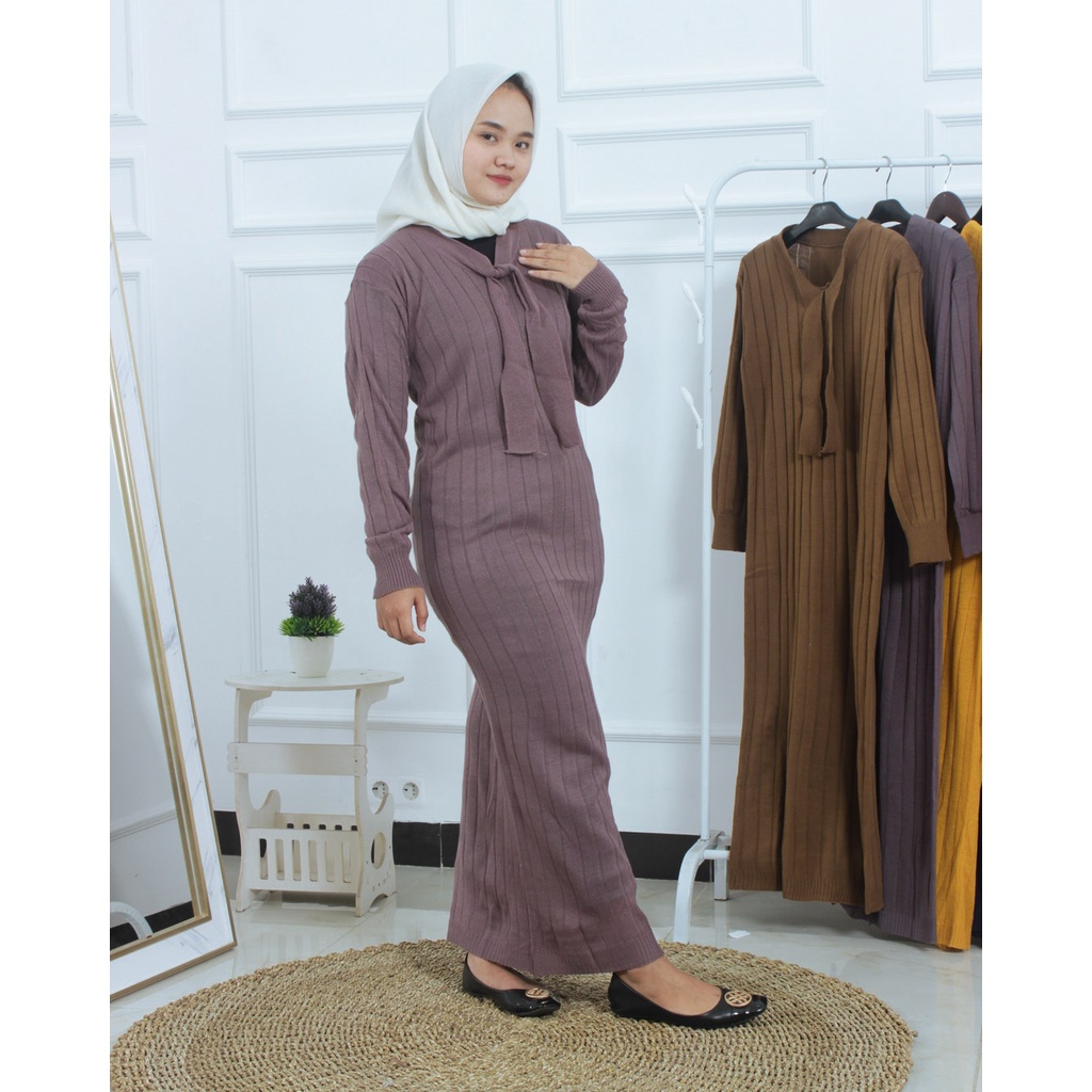 ZAHRA - Dress Wanita Rajut Halus LYRA Dress