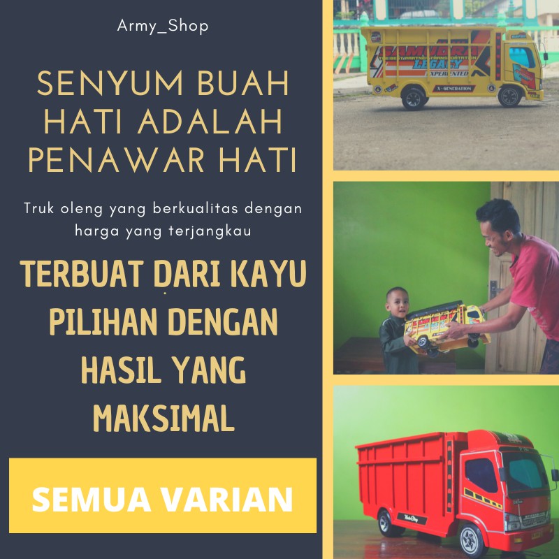 MINIATUR MAINAN MOBIL-MOBILAN TRUK OLENG MURAH ANAK ANAK SKALA BESAR