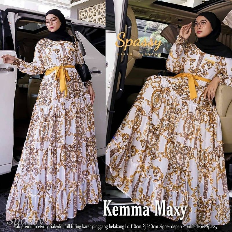 gamis kemma maxy Ori spassy label jasmine