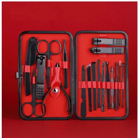 18 pcs Alat gunting kuku profesional pedicure manicure set CTG 007