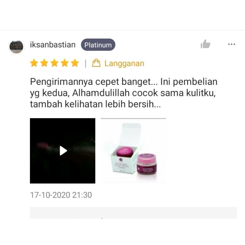 Paket murah FAILA PUTRI BPOM krim siang malam