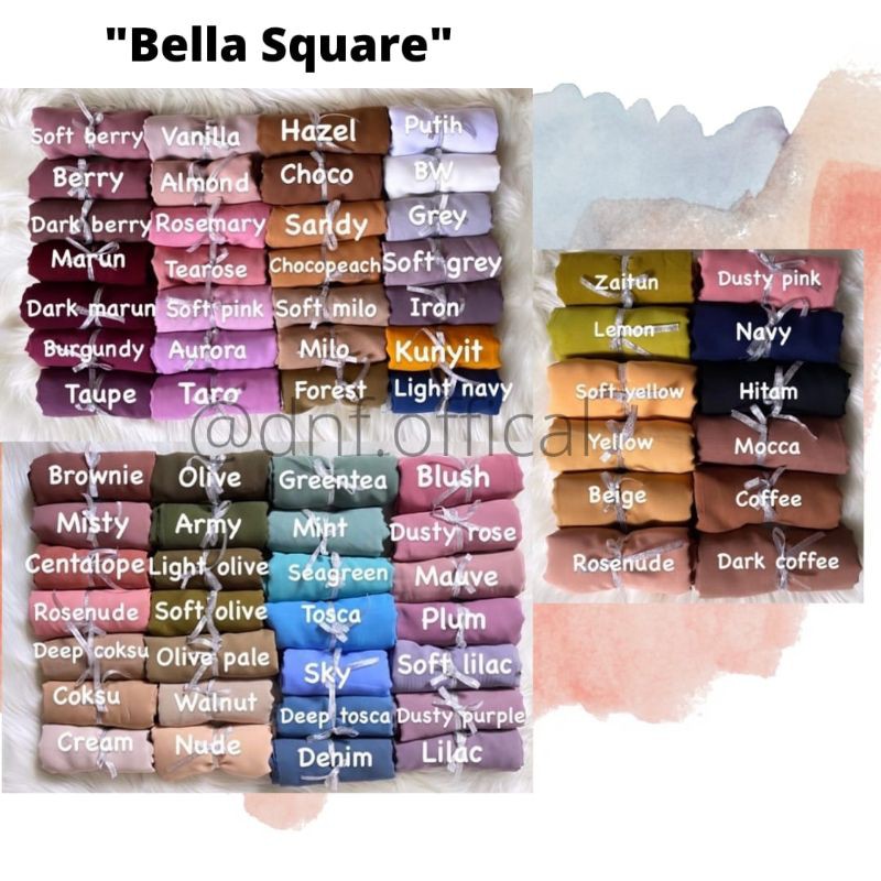 

Bella Square Polycotton+Kotak Pembungkus+Tali+Stiker+KartuTerimakasih+Gift