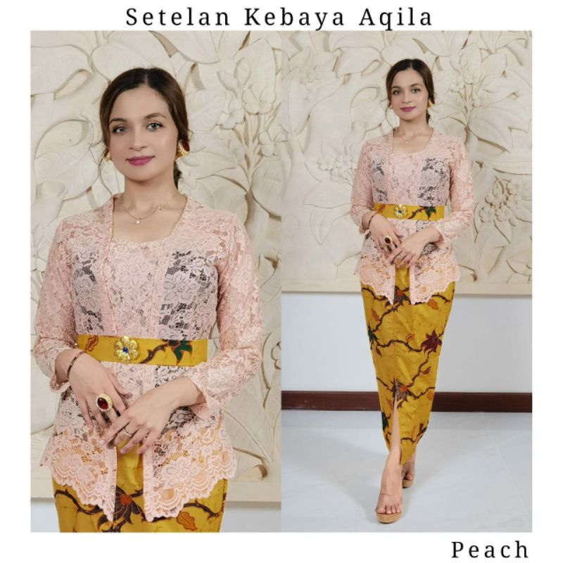 Setelan kebaya Bali aqila | Kebaya Kutubaru Semifrance