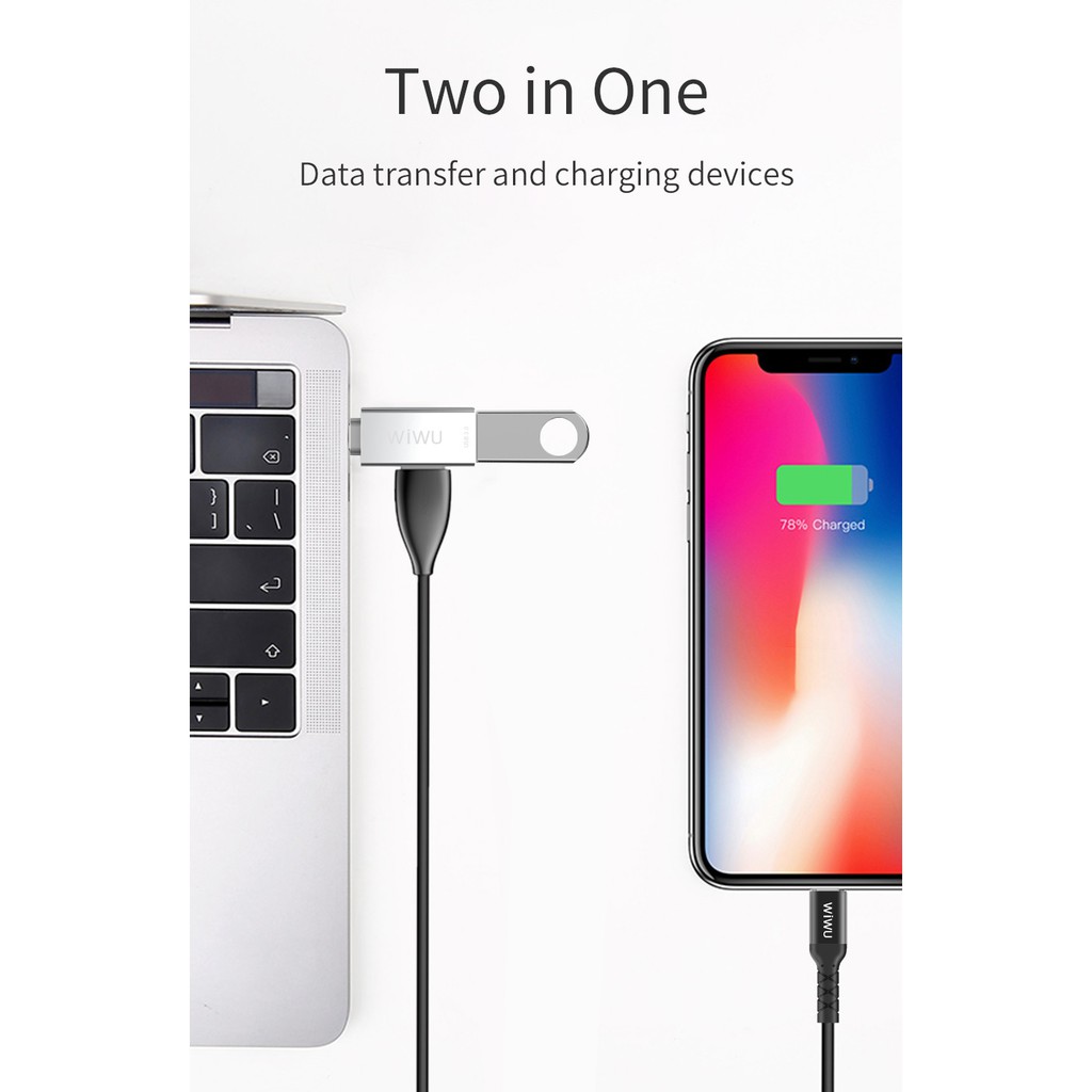 WIWU T02 - T-Series Hub - USB Type C to USB 3.0 &amp; USB 2.0 Converter - Adapter USB-C ke USB 2.0 &amp; 3.0