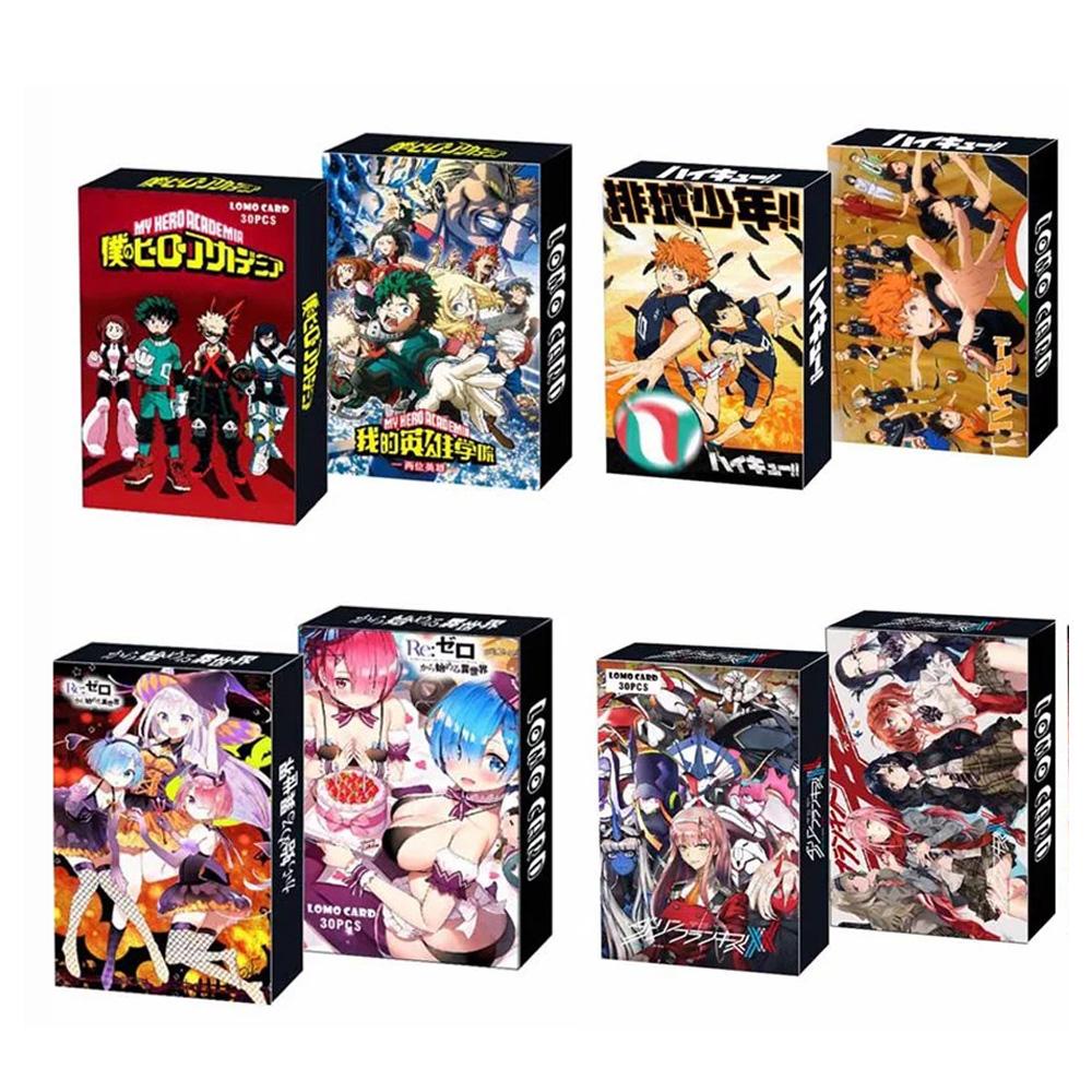 [Elegan] Kartu Pos Mini Anime Kartun Spesial Di FRANXX Haikyuu!! Kartu Ucapan Fans Collection My Hero Academia