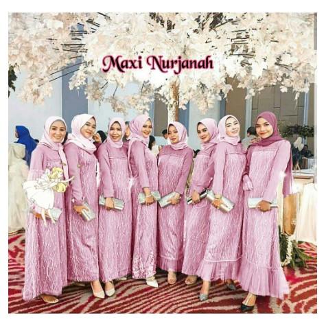 TERLARIS!!! Ashanty Gown baju pesta Brokat Tabur mutiara velvet