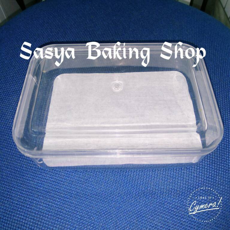 Toples Persegi Panjang / Toples kue / Toples Plastik (250gr) isi 12pcs