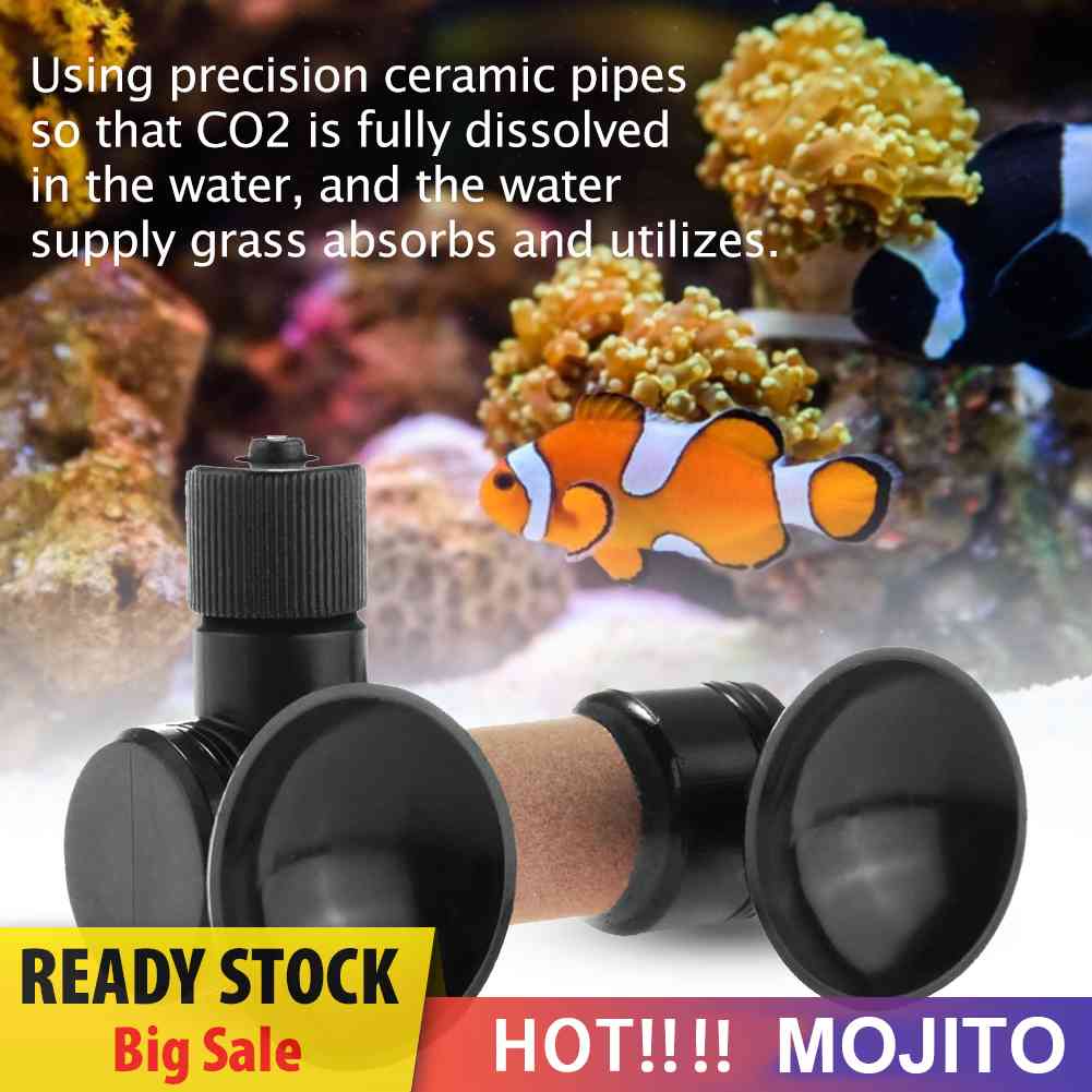 Diffuser CO2 Bahan Plastik Dengan Dual Suction Cup Untuk Akuarium