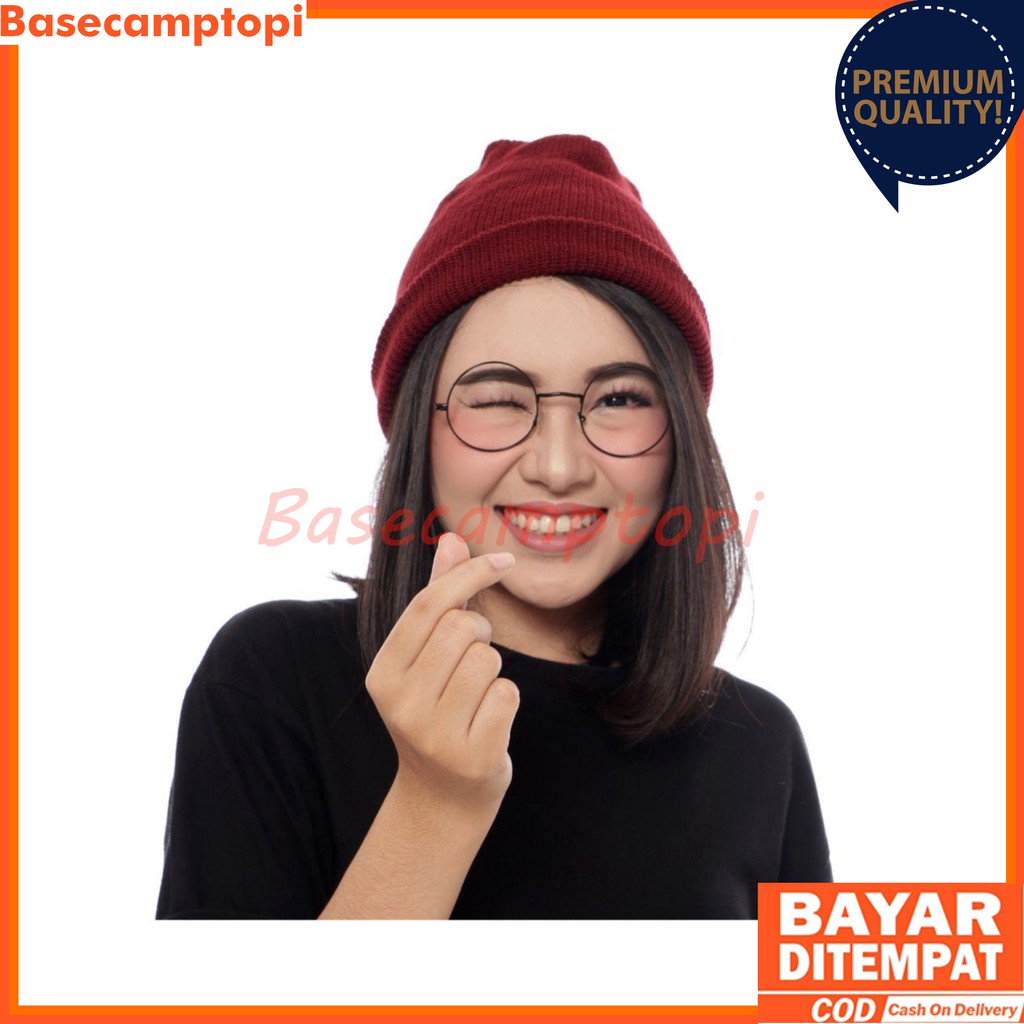 Topi Kupluk Beanie Hat Polos Pria Wanita Murah