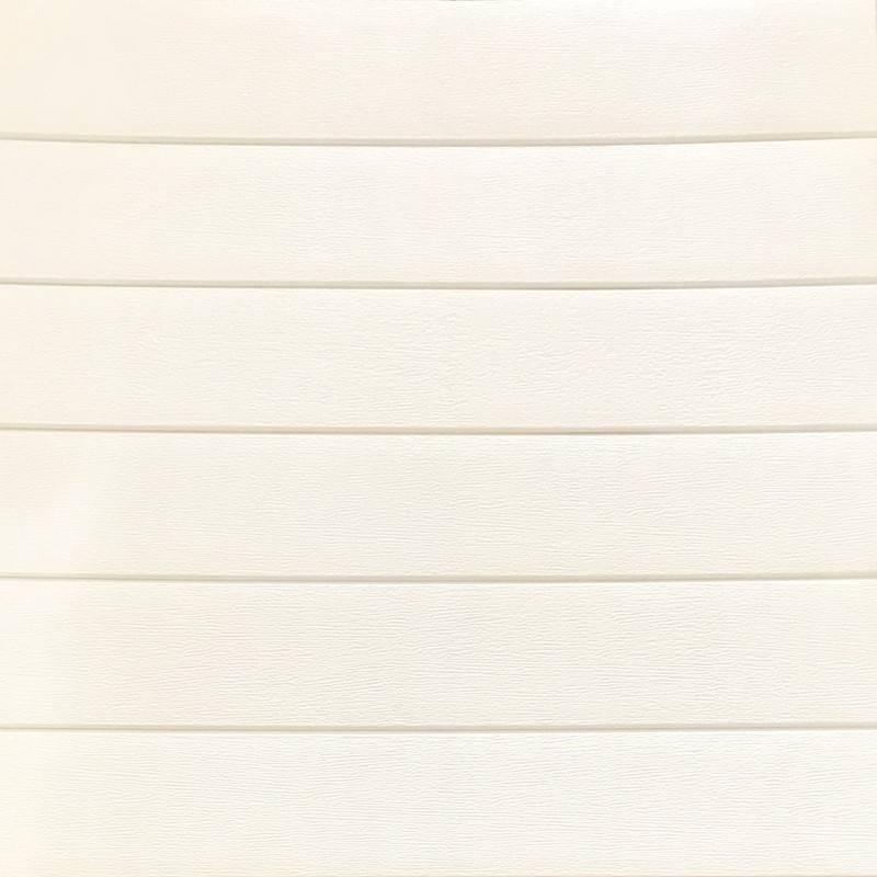 Wallpaper Foam 3D Kayu | TRIDEE STRIPE WOOD | Putih Cream | Wallpaper Dinding