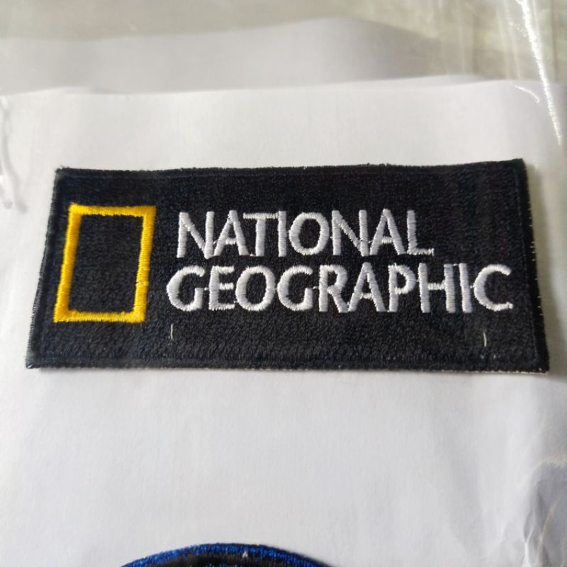emblem bordir patch national geograpic