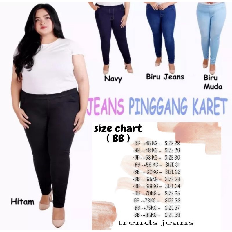 celana jeans wanita pinggang karet-jeans wanita-celana jeans wanita  kekinian model terbari