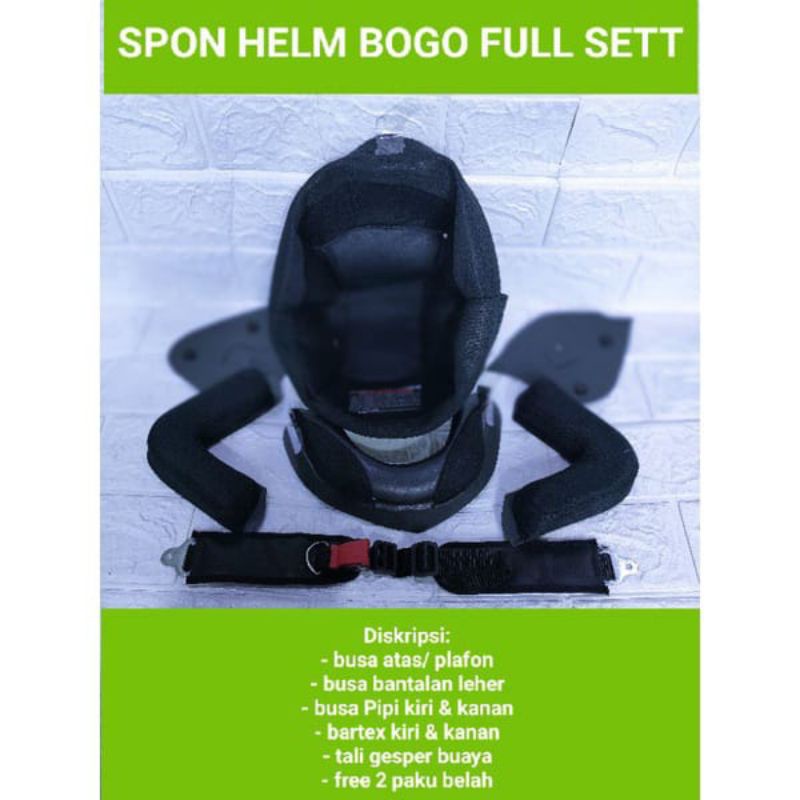 BUSA HELM / SPON HELM BOGO UNIVERSAL FULL SETT