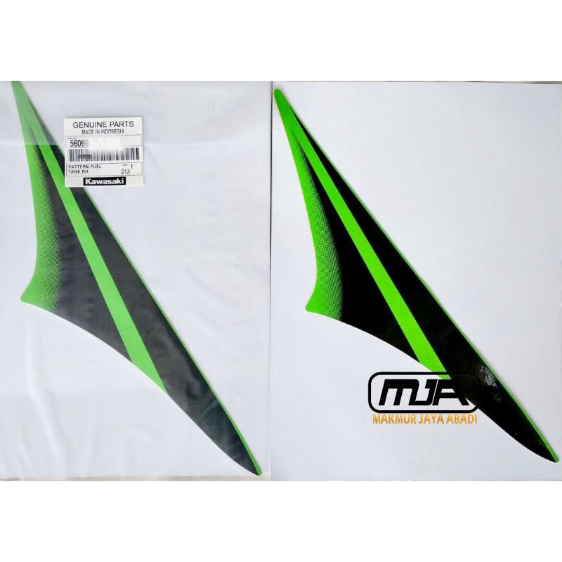 Sticker Stiker Striping Decal Tank Tangki Tanki Kanan Ninja RR Old SE Hijau 2010 2011 Original Kawas