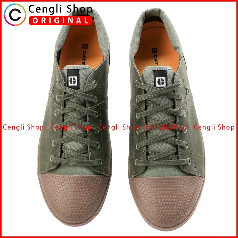 SEPATU CATERPILLAR CASUAL ORIGINAL SNEAKER KETS PRIA KULIT ASLI CAT-05