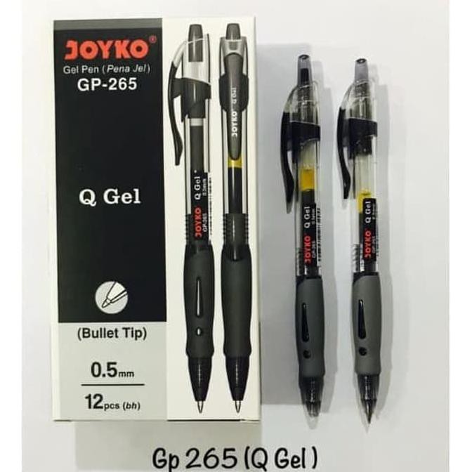 

PEN GEL JOYKO GP 265 / BOLPEN CETEK GEL Q GEL LUSIN - Hitam