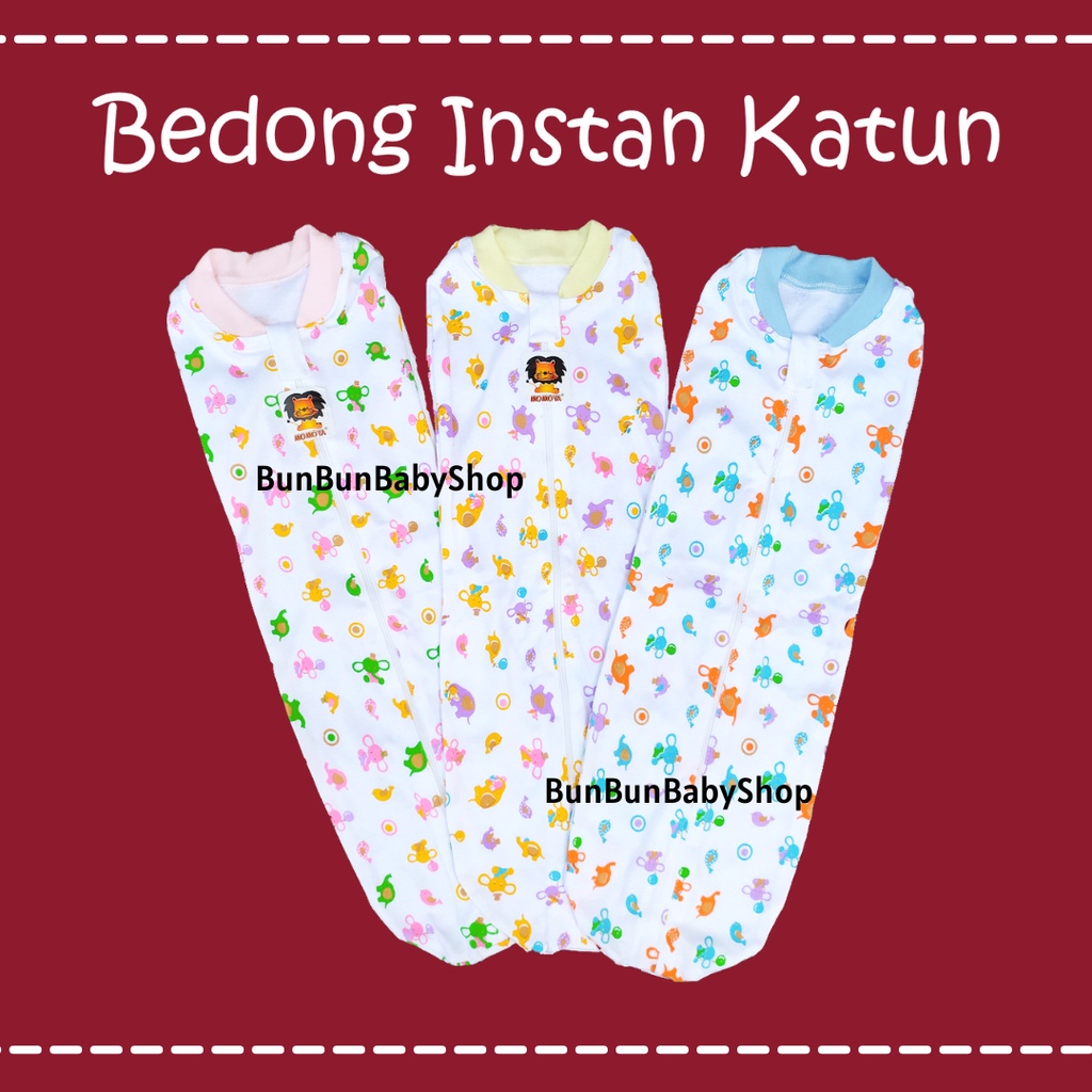 Bedong Bayi Instan Gedong  Baby Perlengkapan Bayi Baru Lahir Newborn UNISEX Peralatan BunBunBabyShop