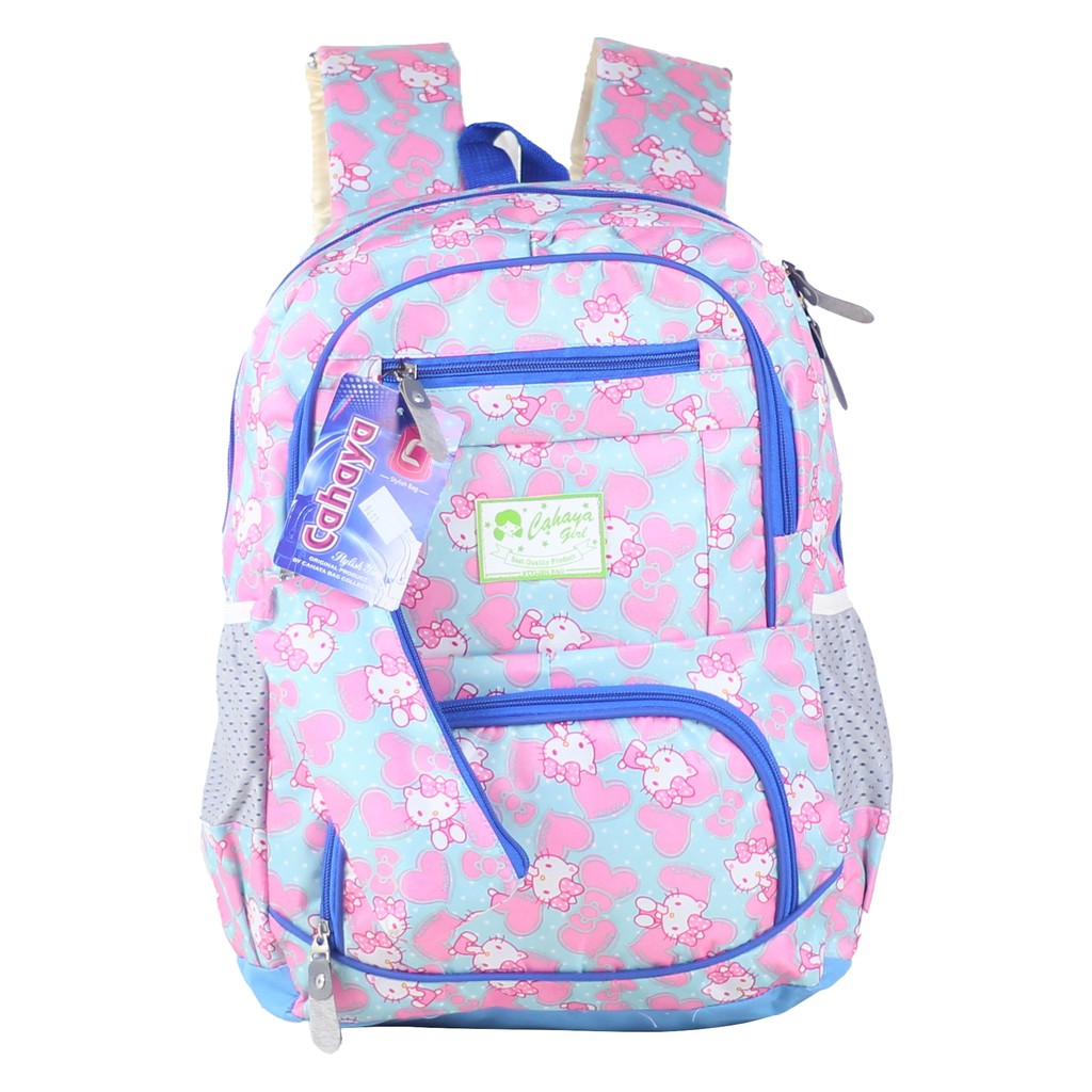 Tas Gendong Anak Perempuan Hello Kitty Free Tempat Pensil Ransel SD SMP Cewek Cantik Fashionable Trendy Imut