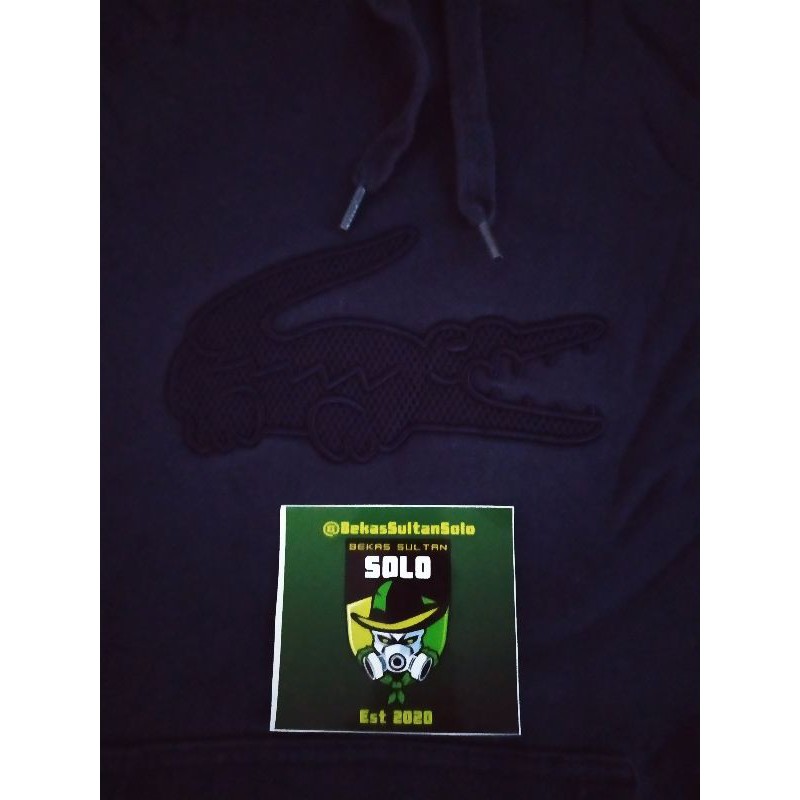 Hoodie Lacoste Navy On Navy