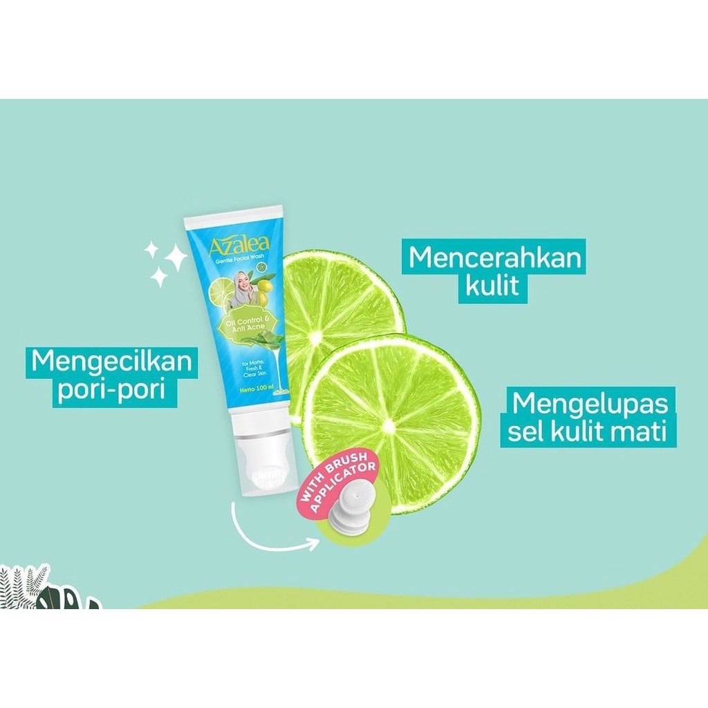 ✦SINAR✦ Azalea Gentle Face Facial Wash Wonder Skin | Oil Control &amp; Acne 100ml