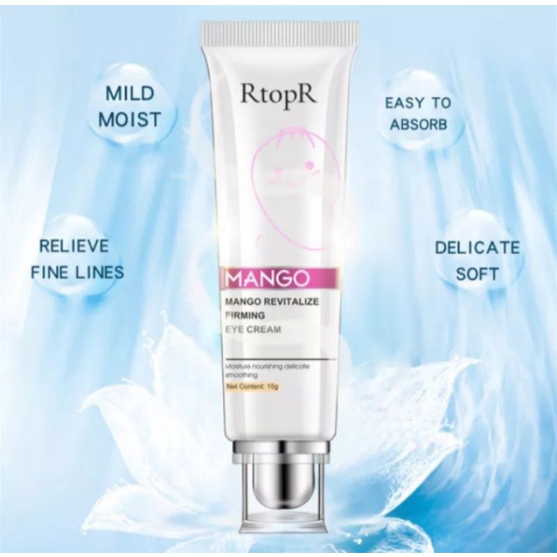 RtoprR MANGO REVITALIZE FIRMING EYE CREAM | KRIM MATA ANTI-KERIPUT, BENGKAK, MATA PANDA, KANTUNG MATA, MILIA, MEREMAJAKAN MERAWAT AREA MATA