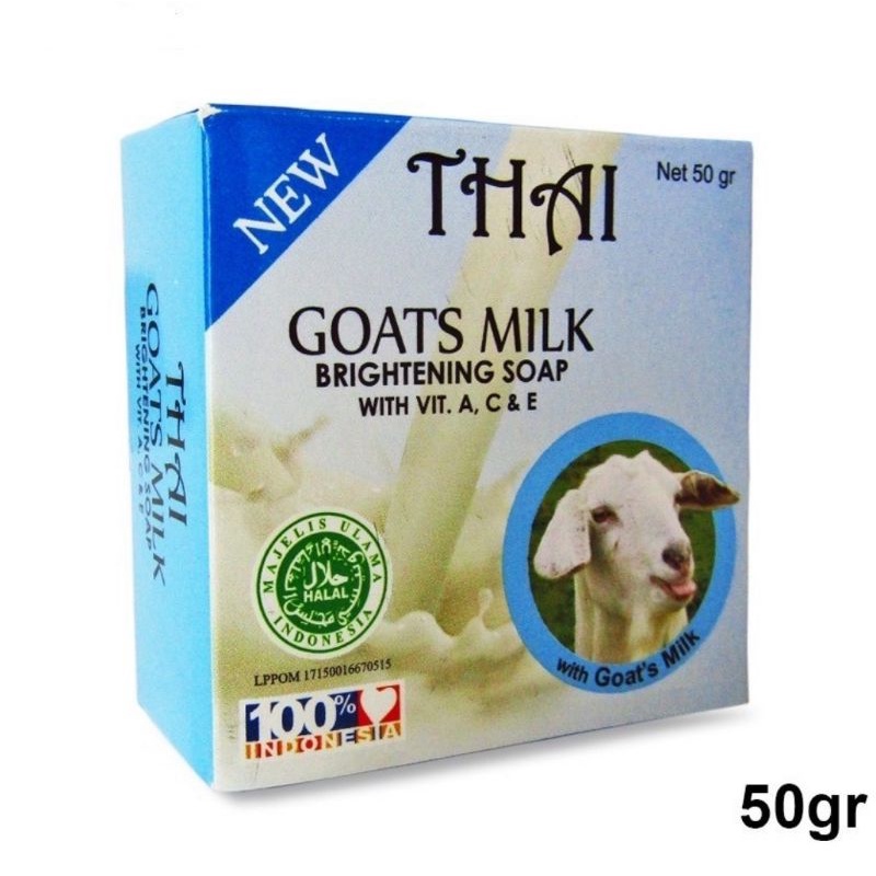 THAI GOATS MILK SOAP 50gr-SABUN SUSU KAMBING BPOM