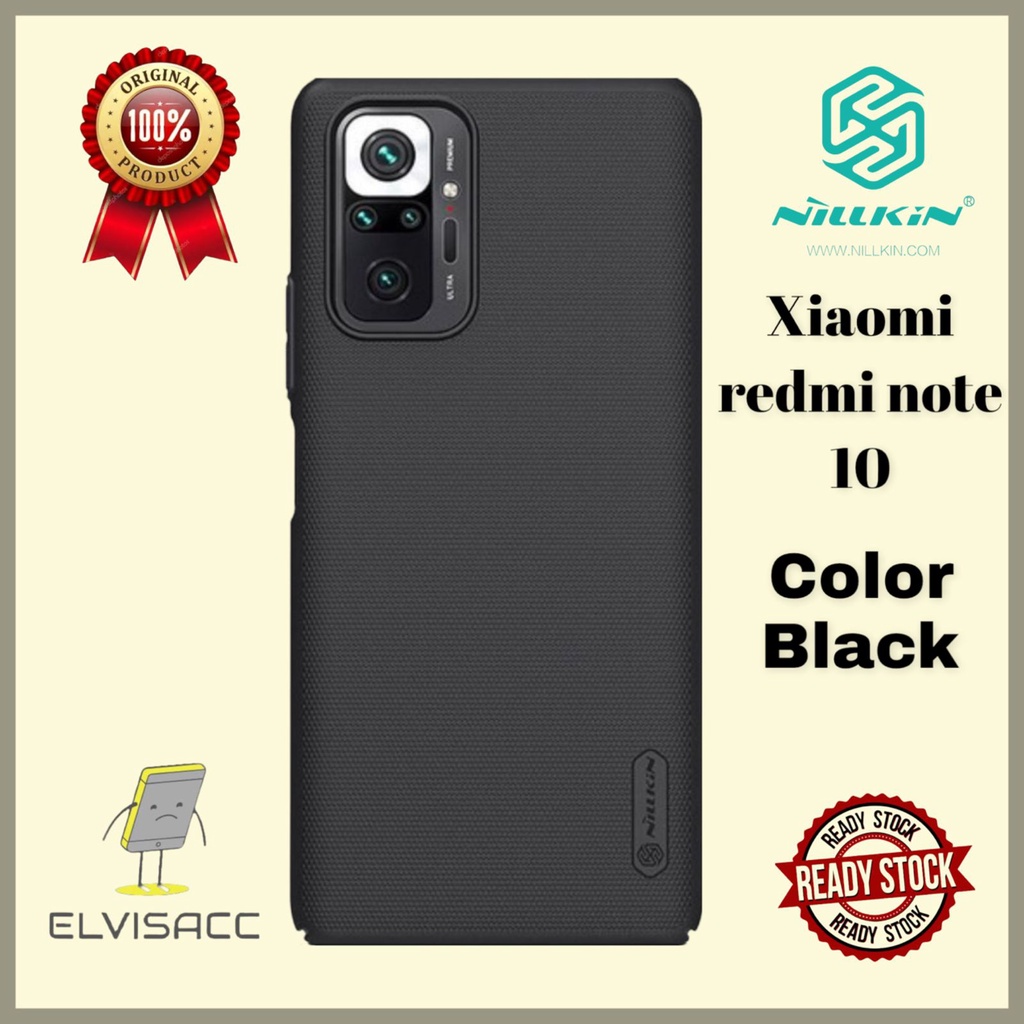 XIAOMI REDMI NOTE 10 NILLKIN HARDCASE FROSTED SHIELD ORIGINAL HARDCASE BLACK