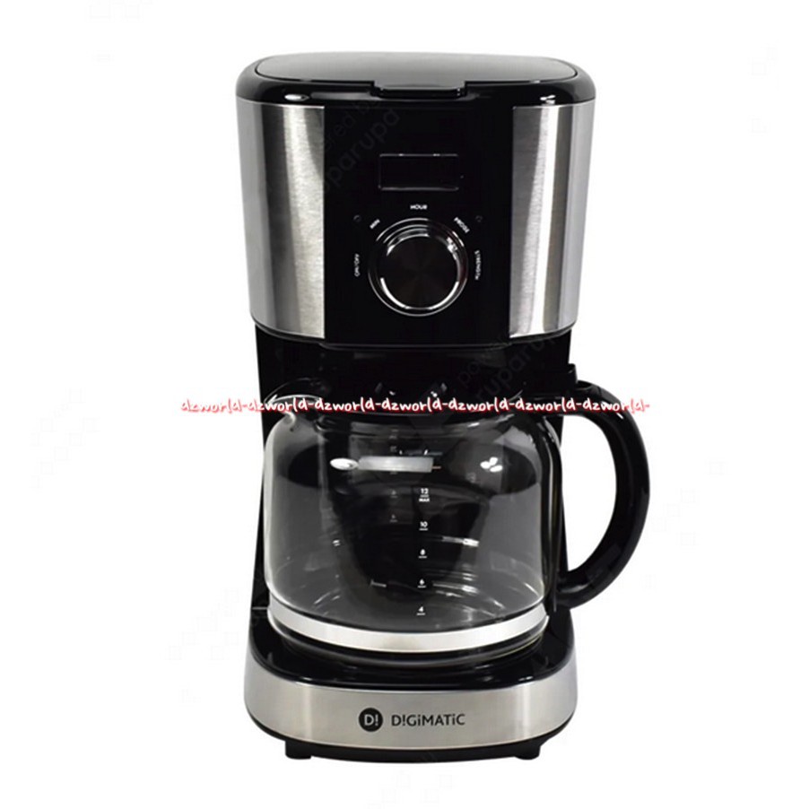 Digimatic Coffee Maker 1.8L Stainless Steel Hitam Digimatik Alat Pembuat Kopi Elektrik Electric Black Hitam Cofee Makers