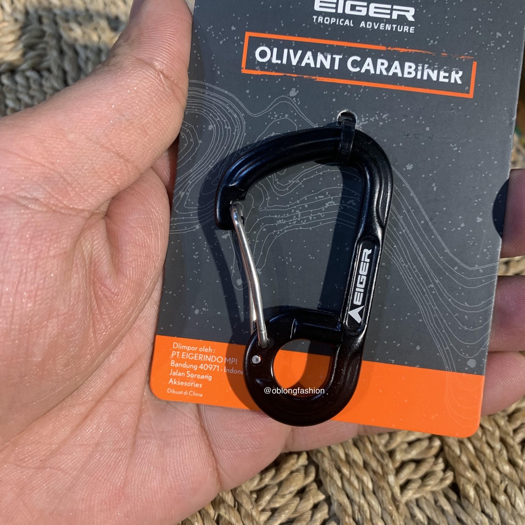 EIGER1989 OLIVANT CARABINER BLACK ORIGINAL