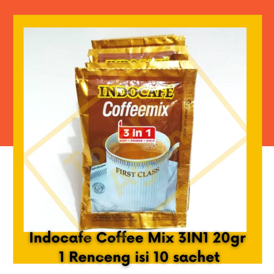 Indocafe Coffee Mix 3IN1 20gr 1 Renceng isi 10 sachet