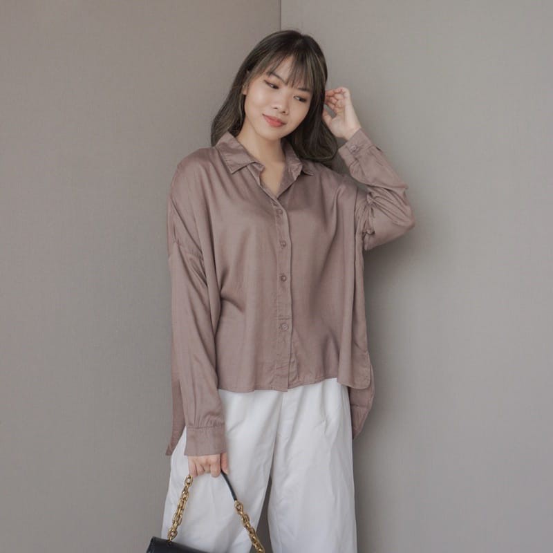 CATHERINE - KEMEJA BYLIN/KEMEJA OVERSIZE WANITA/BAHAN KATUN SHAKILLA ADEM/BUSUI FRIENDLY