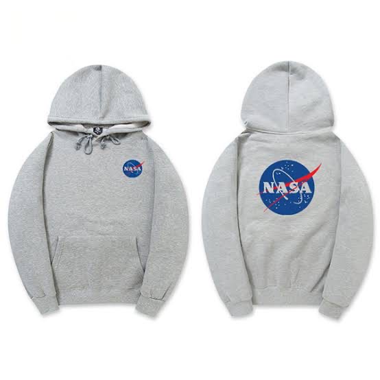 Sweater Hoodie NASA H&amp;M Premium Quality Fleece Tebal / Jaket NASA H&amp;M Terlaris