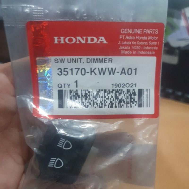 Tombol Dim Revo Absolute Honda ORI