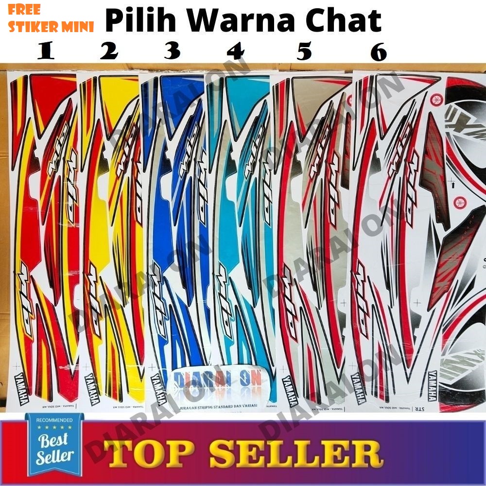 Striping Stiker Variasi Motor  Mio Soul - Soul MX Murah