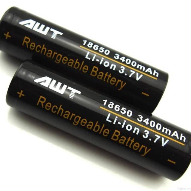 Baterai Black AWT baterai awt hitam IMR 18660 3400mah 40A