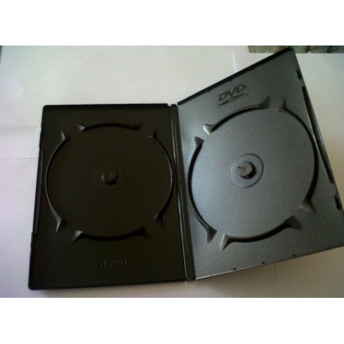CD BOX DVD HITAM - DVD CASE/ TEMPAT CD-DVD (Double Side) BOX DVD HITAM