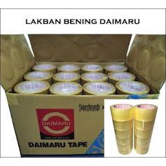 Lakban Daimaru Bening 2&quot; ( 5 CM ) ( 1 SLOP = 6 PCS )