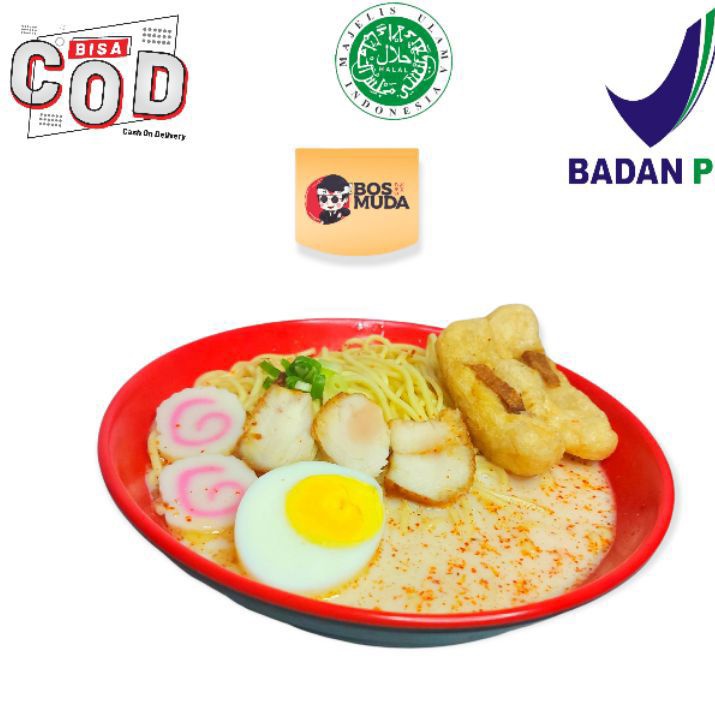 

Bosmuda - Ramen Creamy & Spicy Premium Noodle "Ebi Flavor | 150 gram