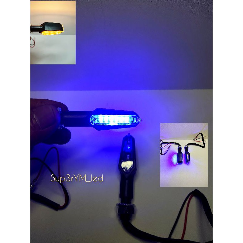 Lampu Led Sein Mini 2 Sisi 6x3 Led Model Pendek Universal Waterproof Shopee Indonesia