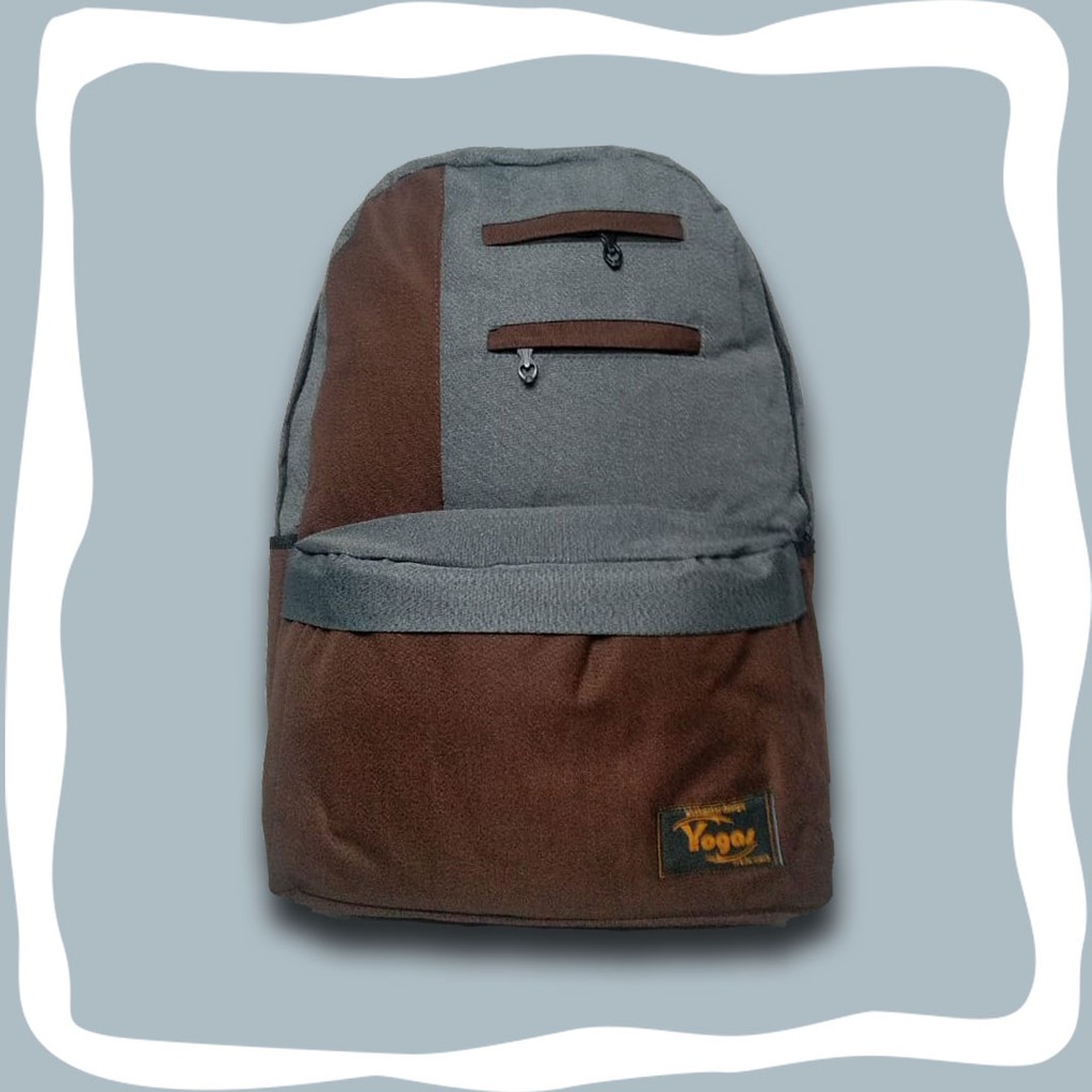 YOGAS Tas Ransel Sekolah Seri-30 Backpack Wanita Pria Ukuran 33x15,5x45 cm
