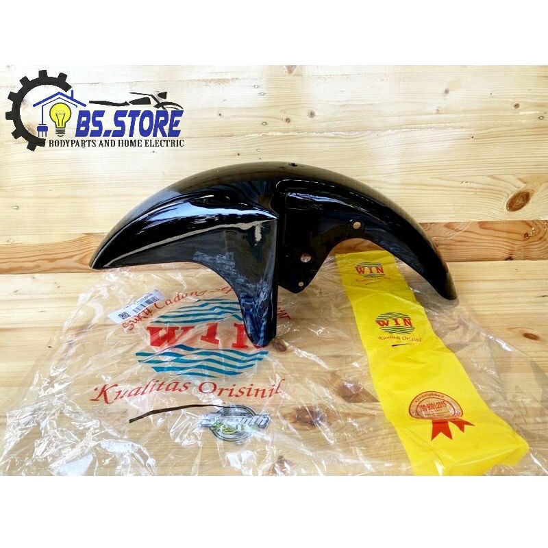 SPAKBOR DEPAN NINJA RR HITAM/ slebor / ninja / ninja rr/ front fender