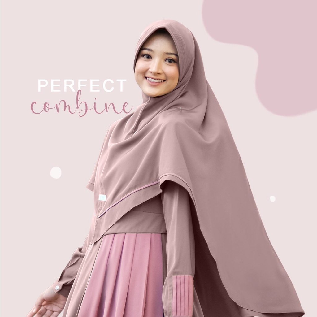 HIJAB INSTAN SYARI POLOS FREDELLA KHIMAR BY SILMEE INDONESIA (KHIMAR SAJA)