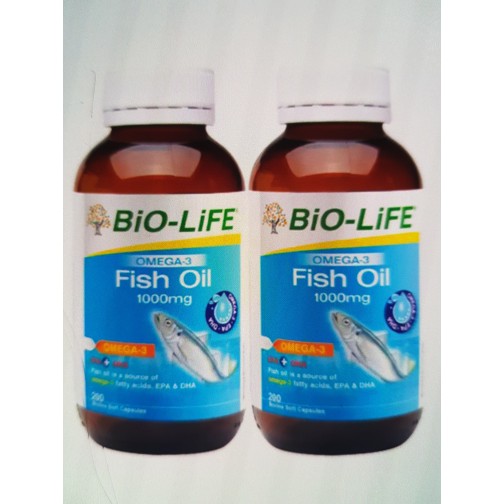 Bio Life Fish Oil 1000Mg Omega 3 isi 200 capsul