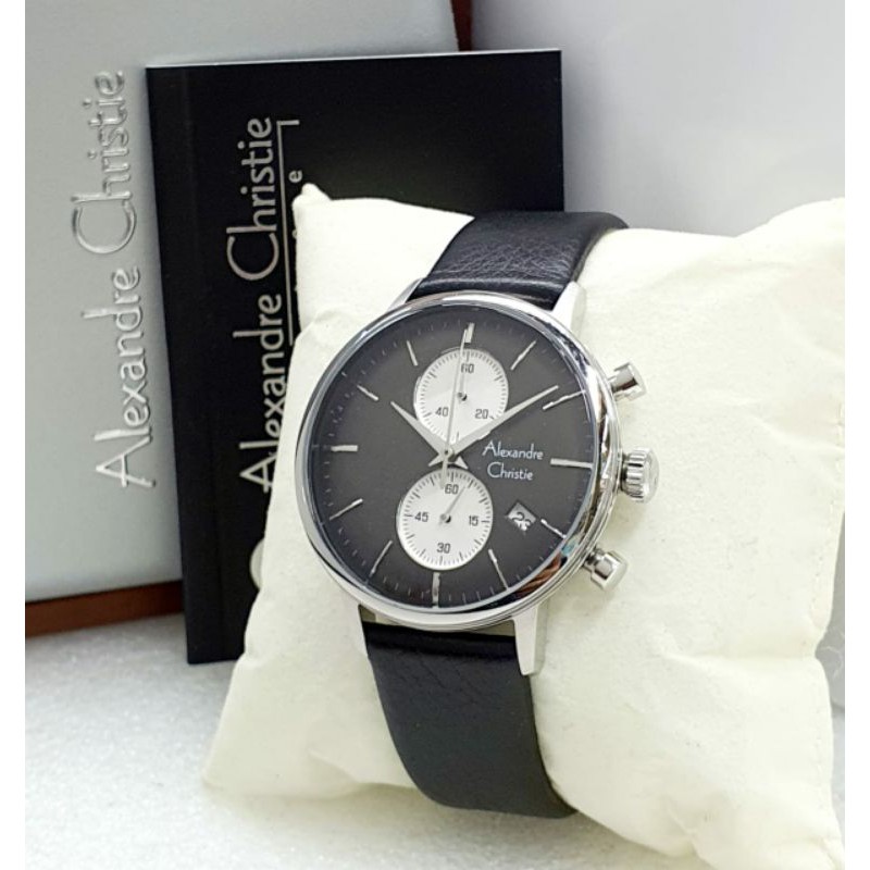 Jam Alexander Christie Pria/ Jam Alexander Christie Pria Original/jam tangan/AC 6572 Kulit Original