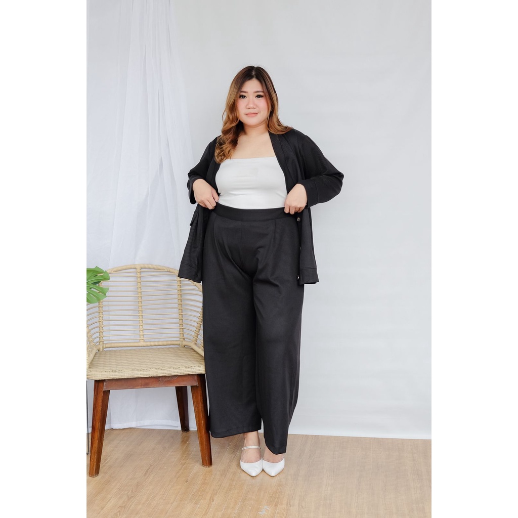 BIGWELL CELANA BIG SIZE PANJANG VIVO / BASIC PANTS SCUBA KNIT BIG SIZE / CELANA JUMBO KNIT