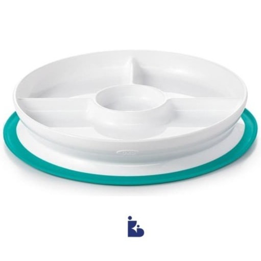 OXO Tot Stick &amp; Stay Suction Divided Plate | Piring Makan | Piring Anak