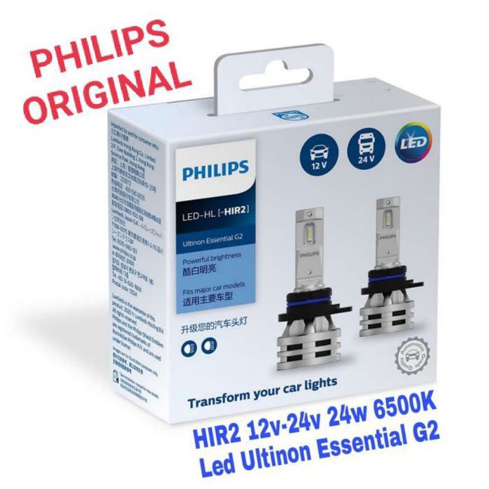 PHILIPS LED ULTINON ESSENTIAL G2 ORIGINAL H4/H16/H8/H1/HB3/HB4/H1R2/9012 (6.500K)