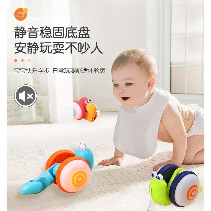 mainan anak pull along snail toy / siput ditarik berjalan+led / Siput Lucu