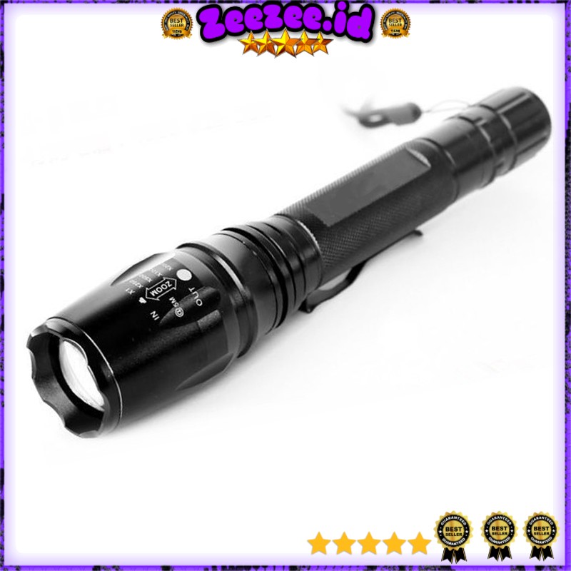 TaffLED Senter LED Flashlight Cree XM-L T6 3800 Lumens - E27